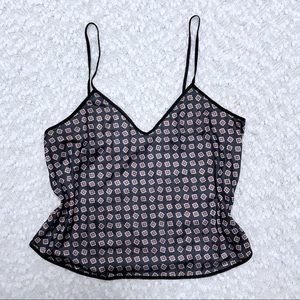 Vintage Silky Geometric Tank